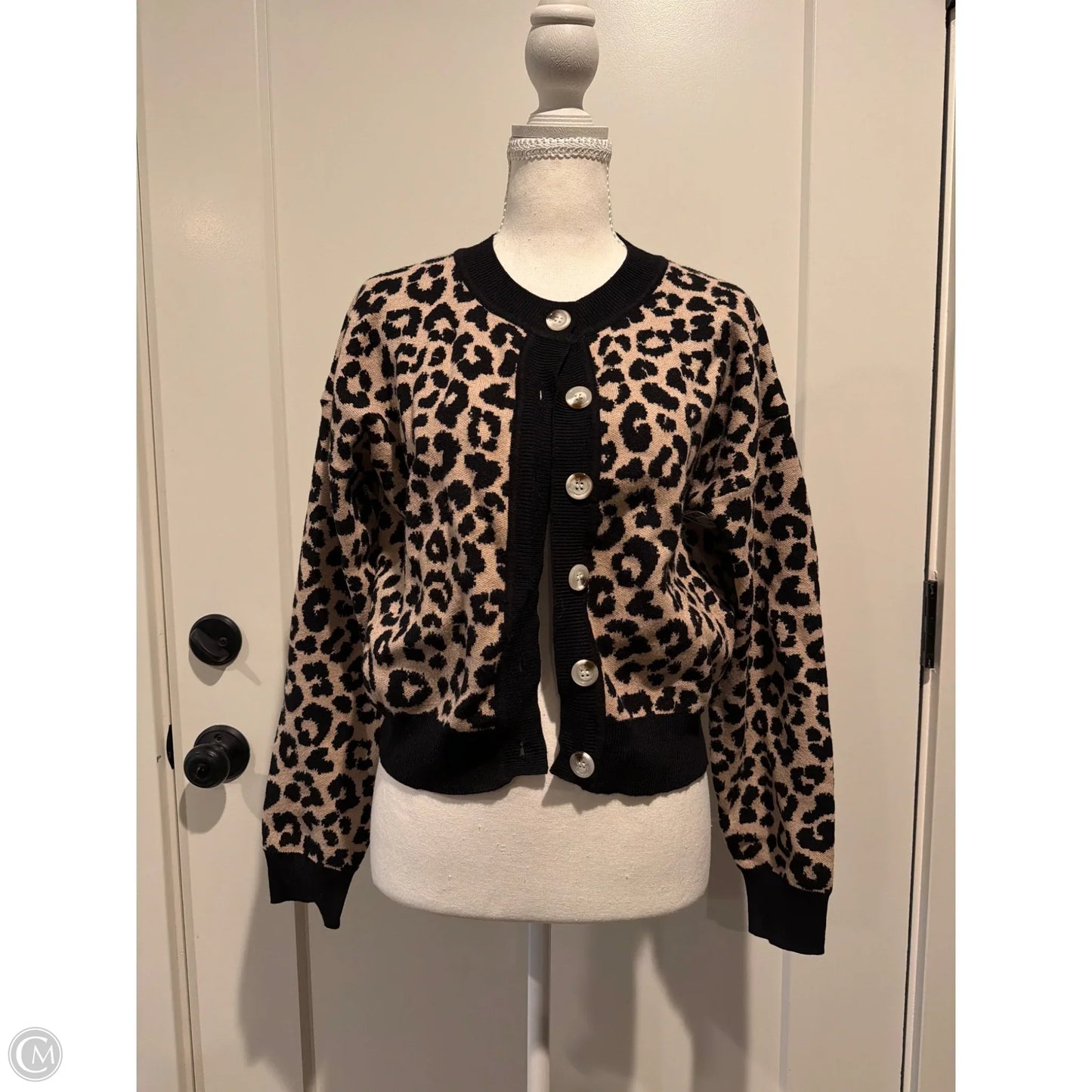 Cardigan By Vici In Animal Print, Size: S