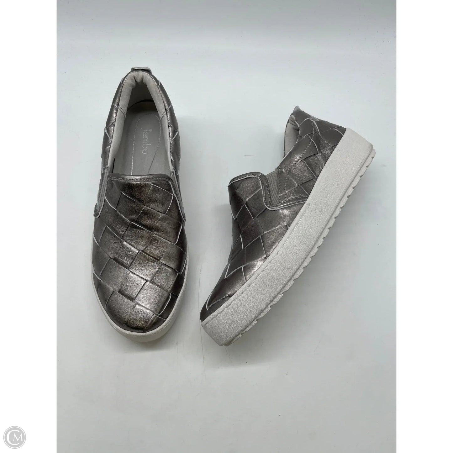 Shoes Flats By Jambu In Silver, Size: 8.5