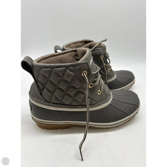 Boots Ankle Heels By Eddie Bauer In Brown, Size: 8