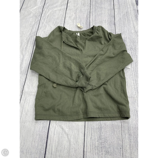 Top Long Sleeve By Aerie In Green, Size: Xs