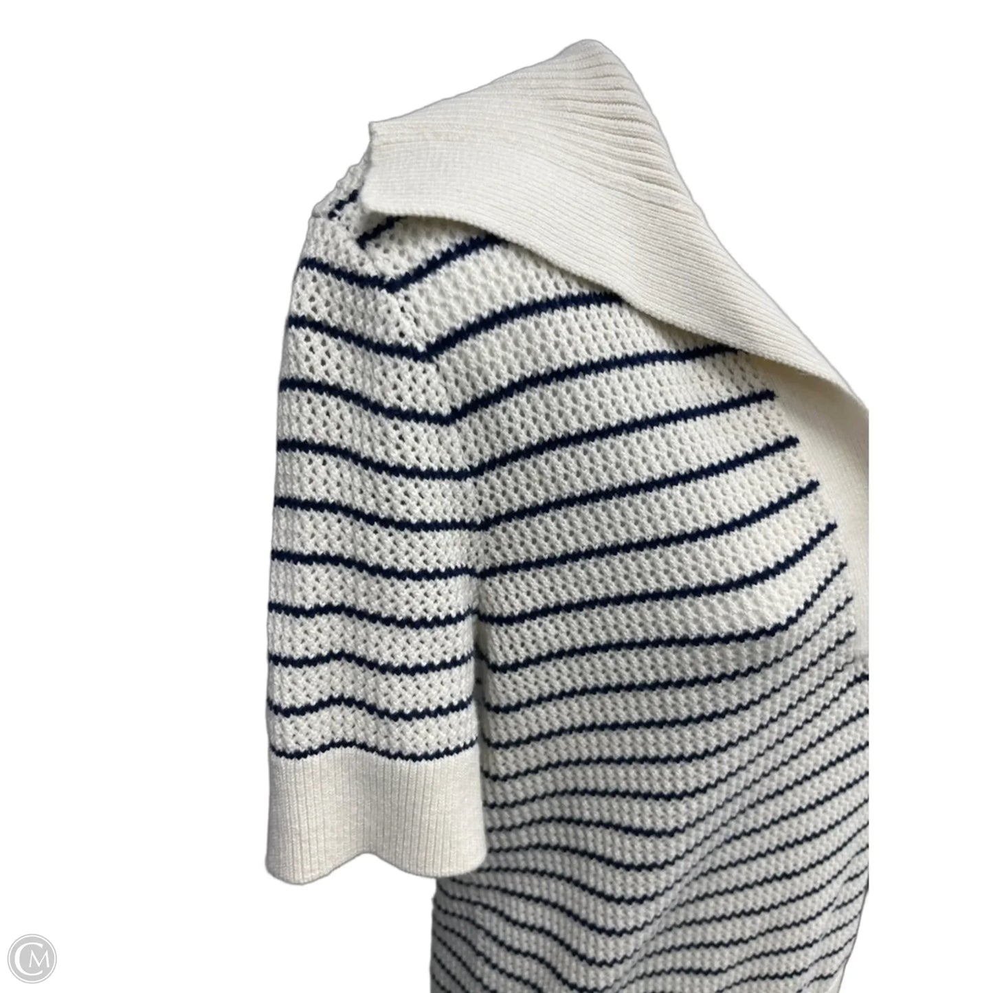 Sweater Short Sleeve By Vineyard Vines In Blue & White, Size: M