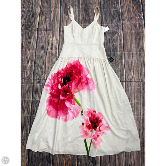 Dress Casual Maxi By Express In Pink & Tan, Size: 6