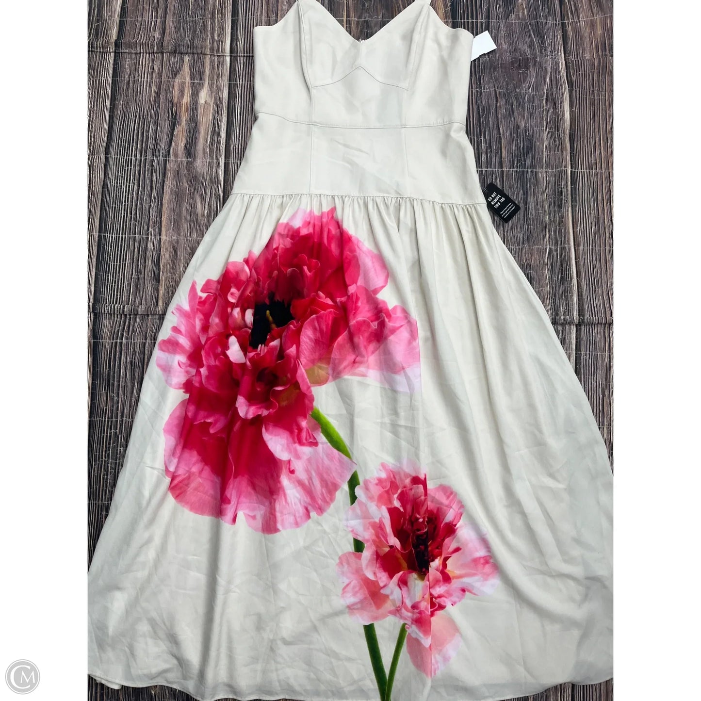 Dress Casual Maxi By Express In Pink & Tan, Size: 6