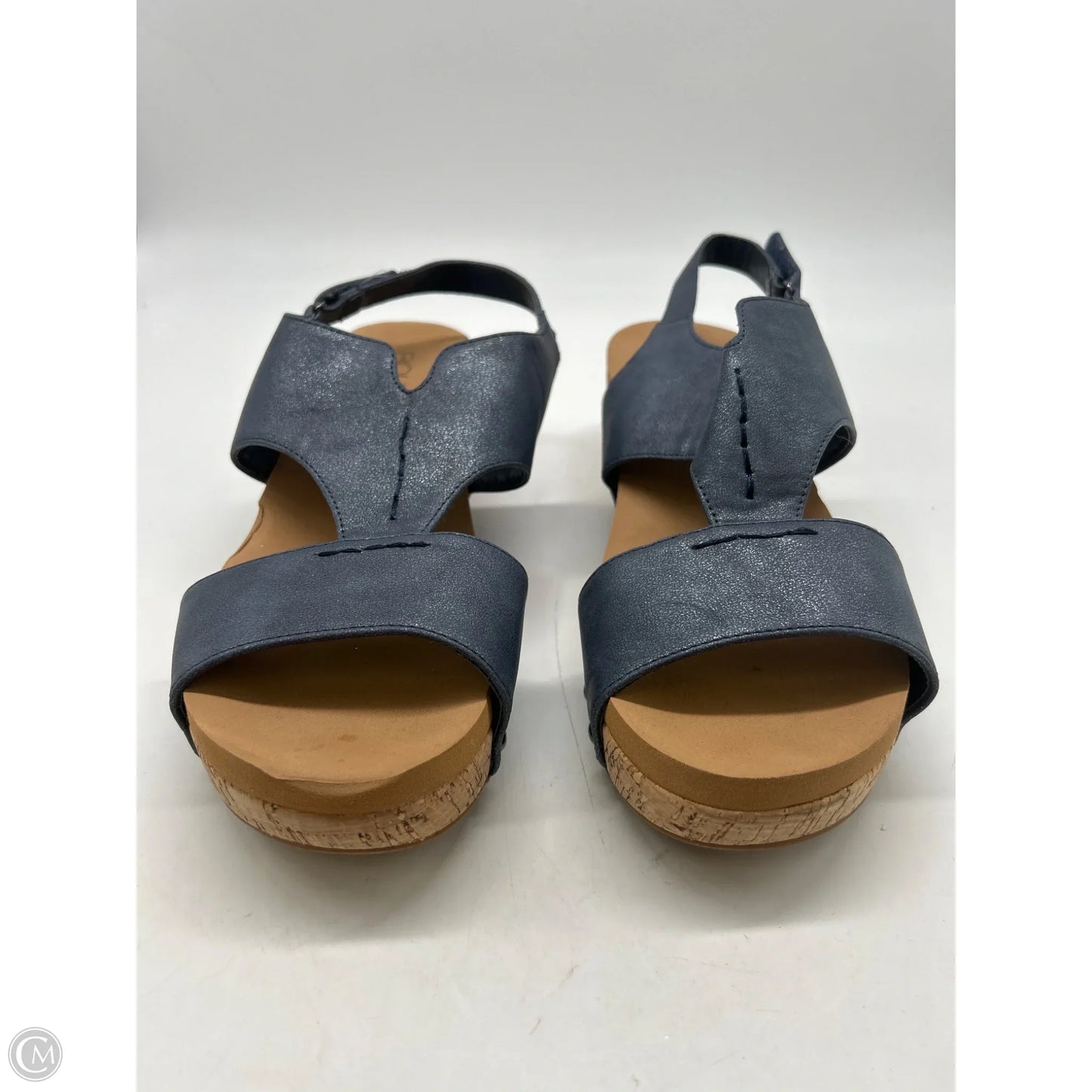 Sandals Heels Platform By Corkys In Blue, Size: 9