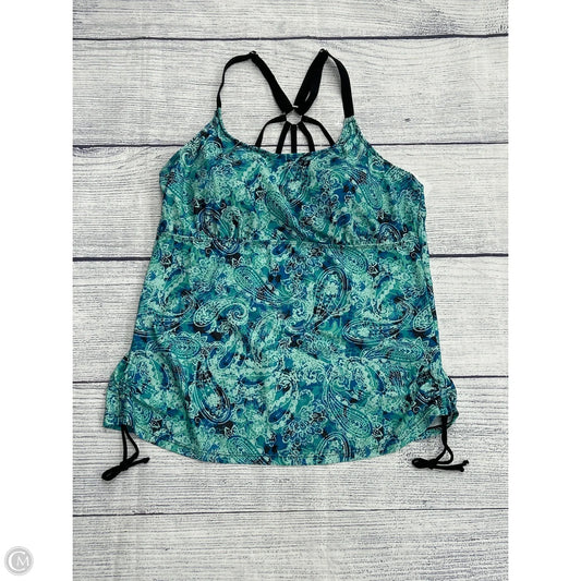 Swimsuit Top By Clothes Mentor In Blue, Size: Xl