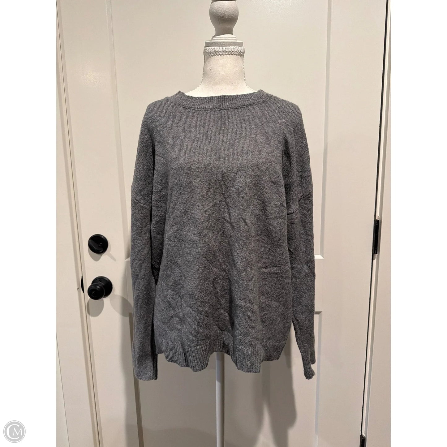 Sweater By Loft In Grey, Size: L