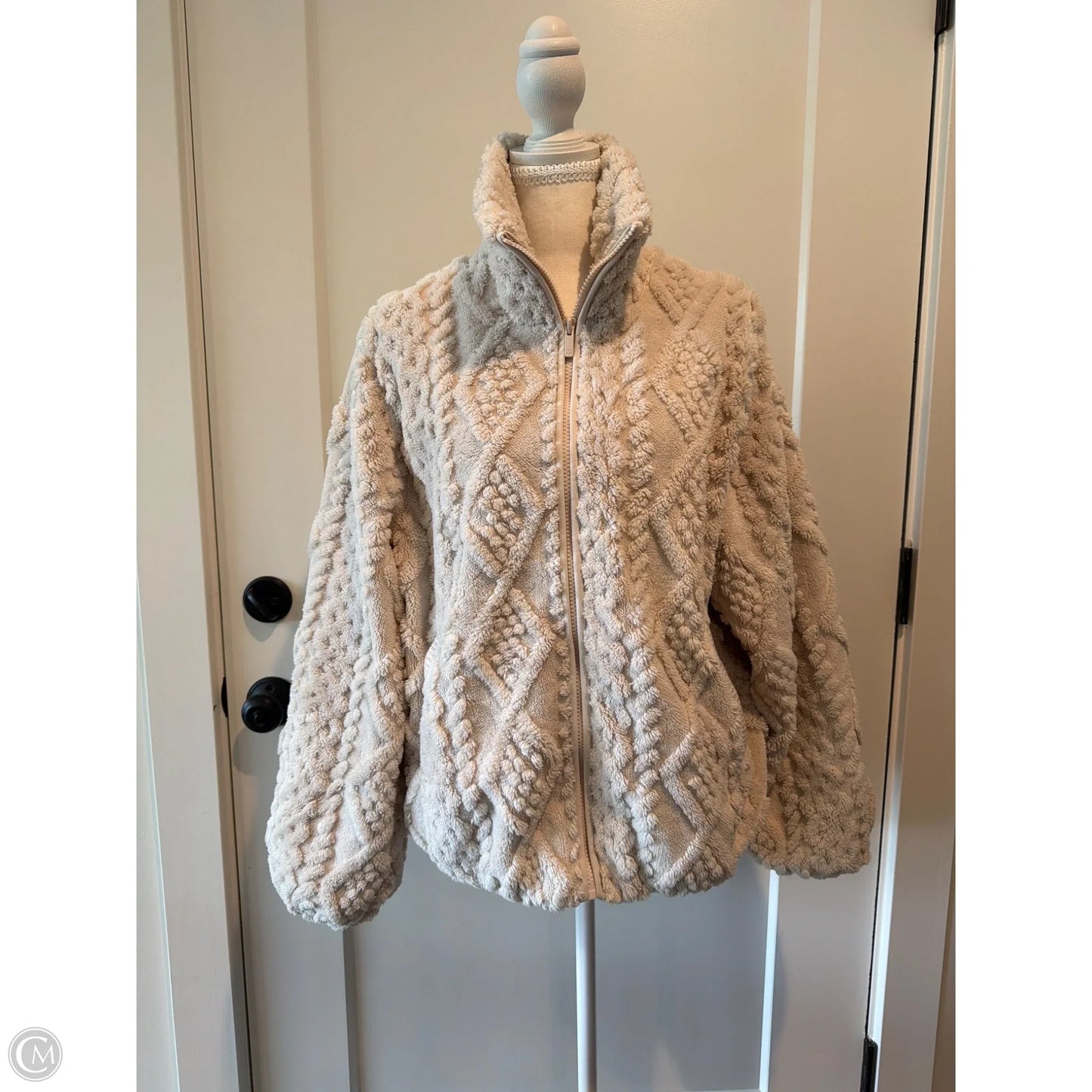 Jacket Fleece By All In Motion In Cream, Size: M