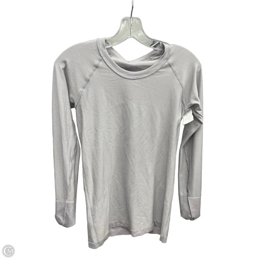 Athletic Top Long Sleeve Crewneck By Lululemon In Purple, Size: 6