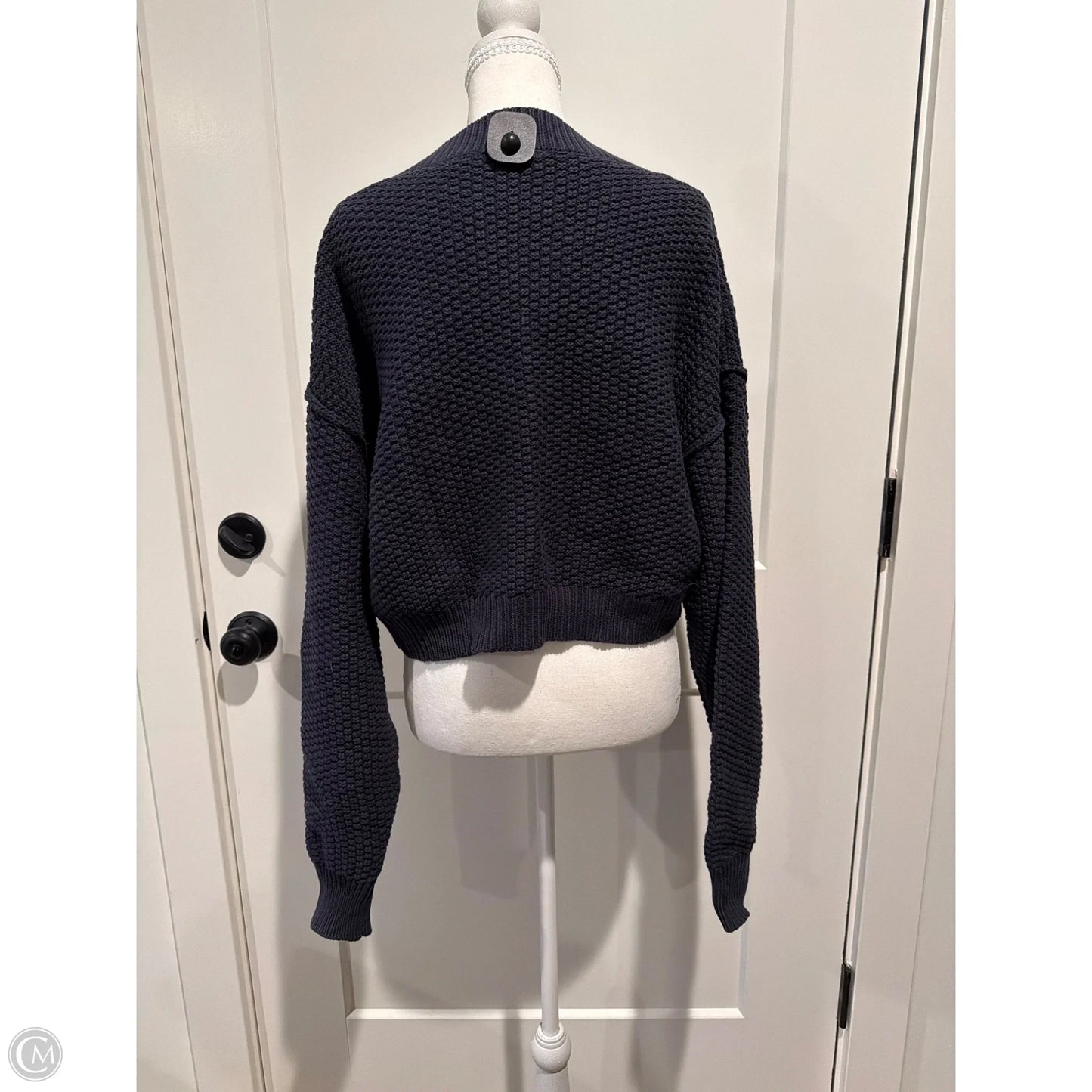 Sweater Cardigan By Free People In Navy, Size: M