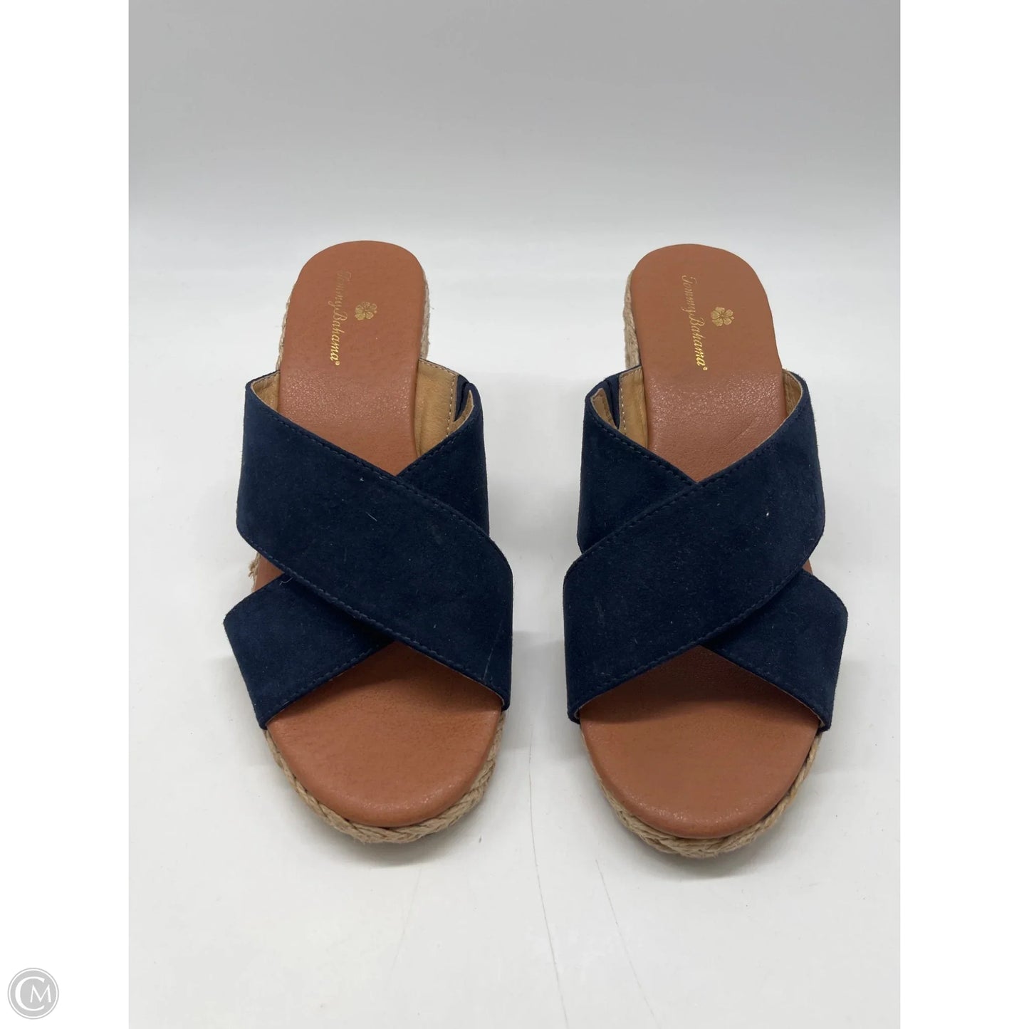 Sandals Heels Platform By Tommy Bahama In Navy, Size: 9