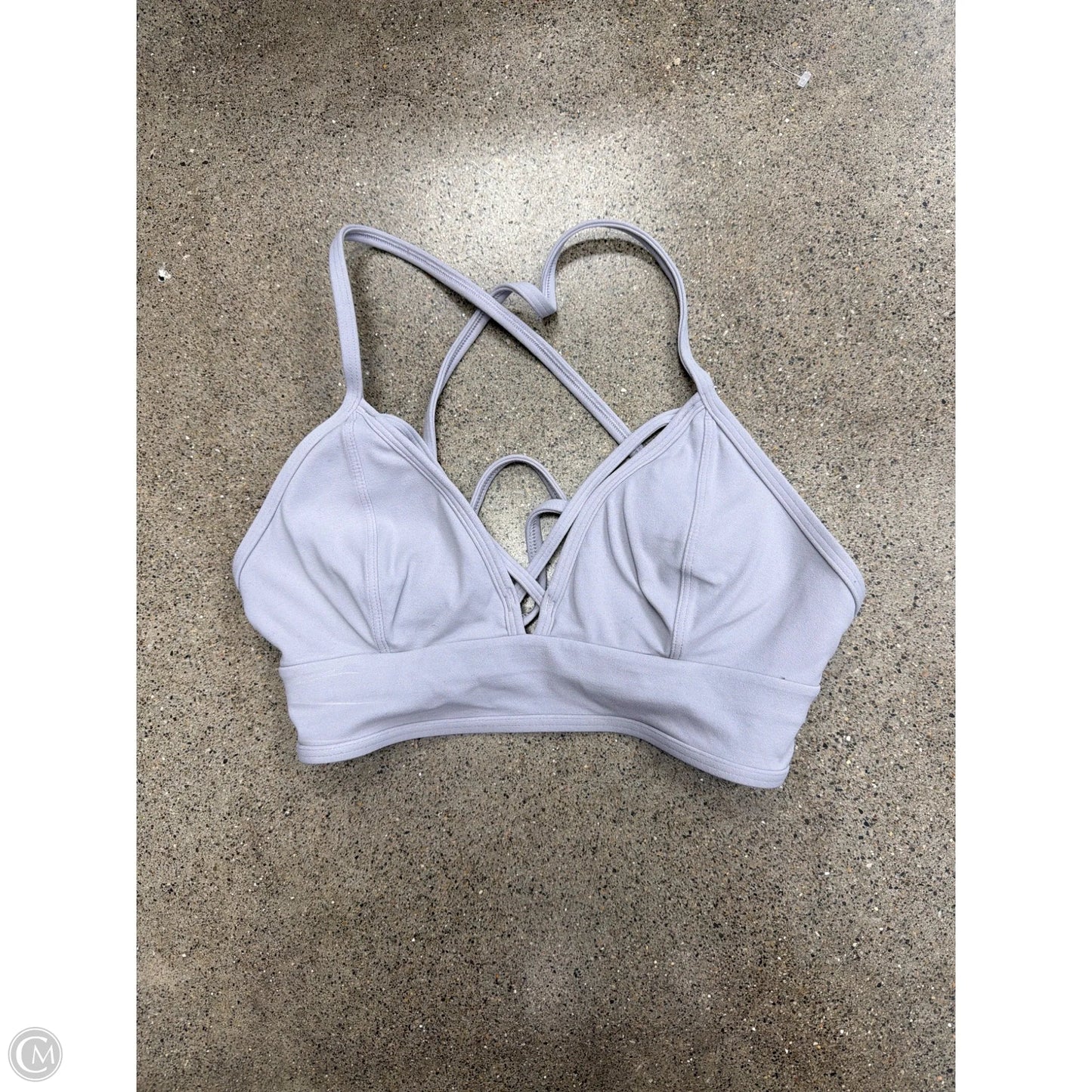 Athletic Bra By Lululemon In Grey, Size: 10
