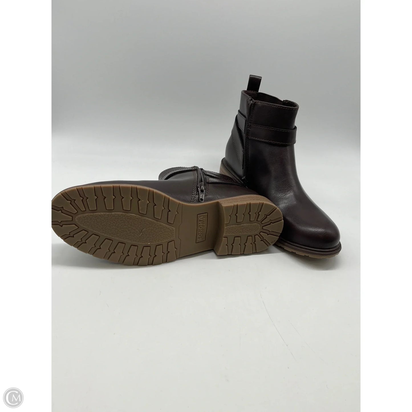 Boots Ankle Flats By Sonoma In Brown, Size: 8