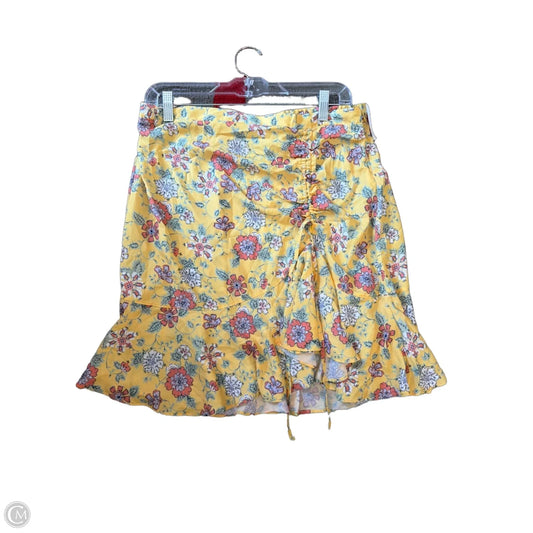 Skirt Mini & Short By Max Studio In Yellow, Size: Xl