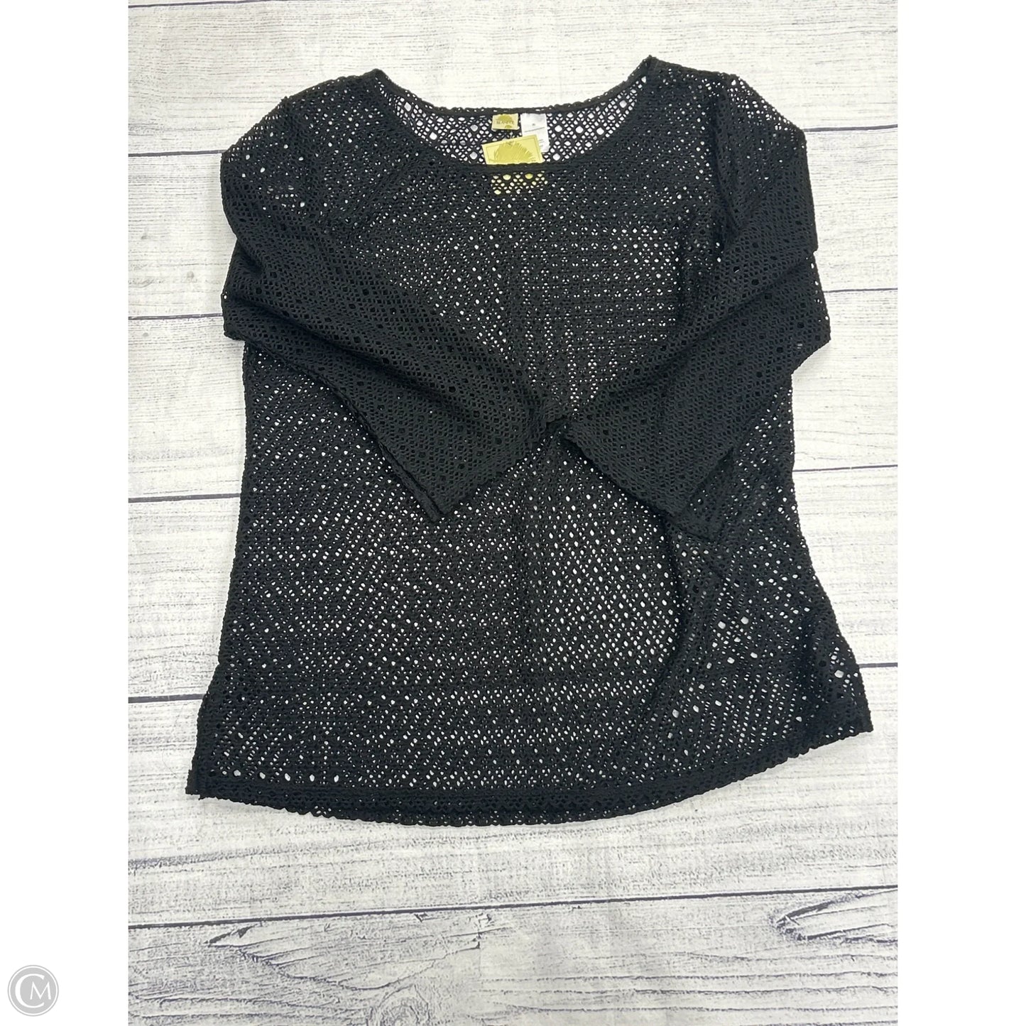 Swimwear Cover-up By Clothes Mentor In Black, Size: Xl