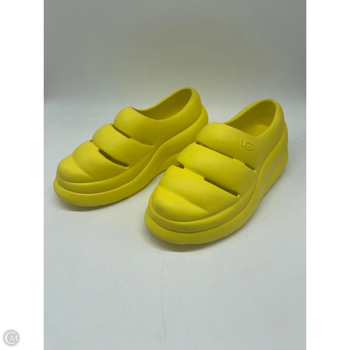 Sandals Designer By Ugg In Yellow, Size: 8