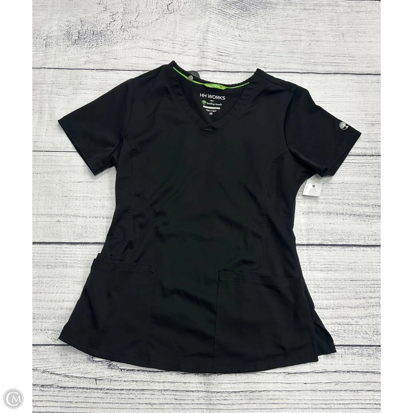 Top Short Sleeve By Clothes Mentor In Black, Size: Xs
