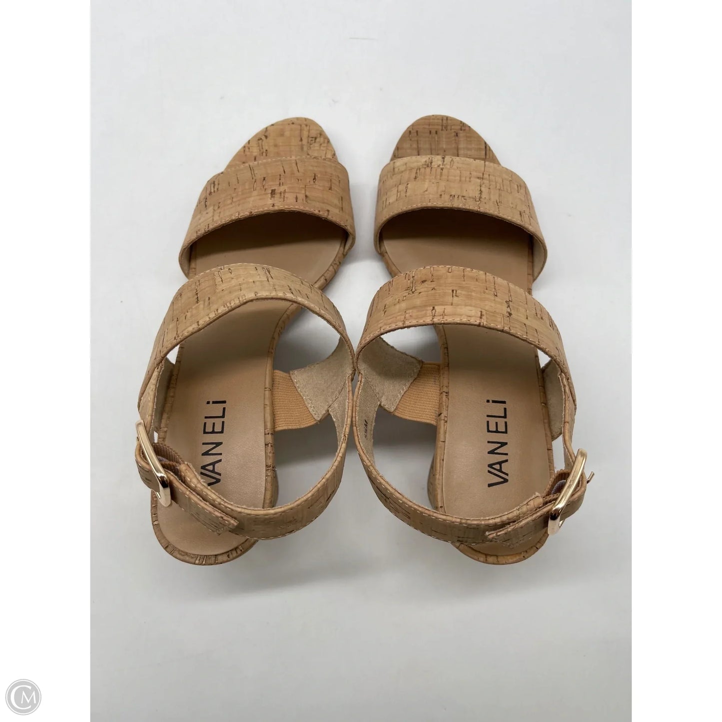 Shoes Heels Block By Vaneli In Tan, Size: 5.5