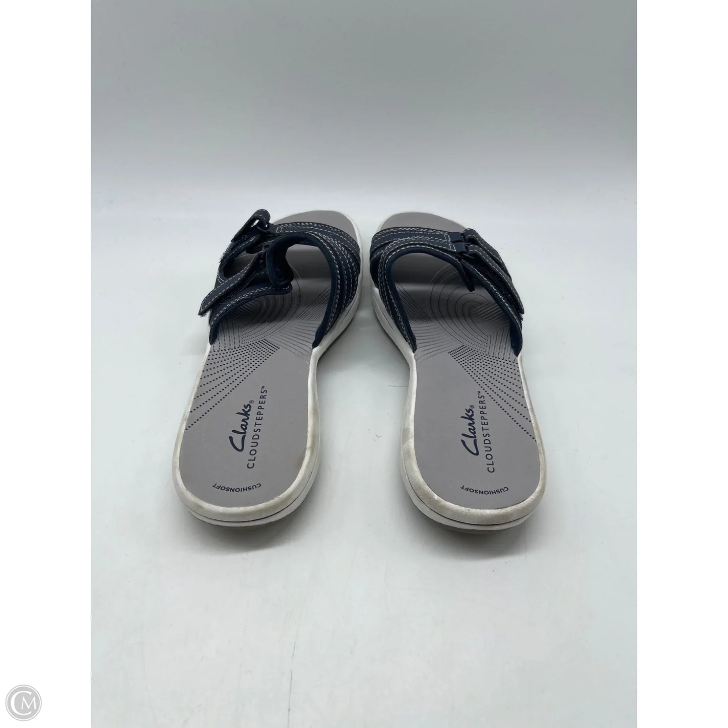 Sandals Flats By Clarks In Navy, Size: 7