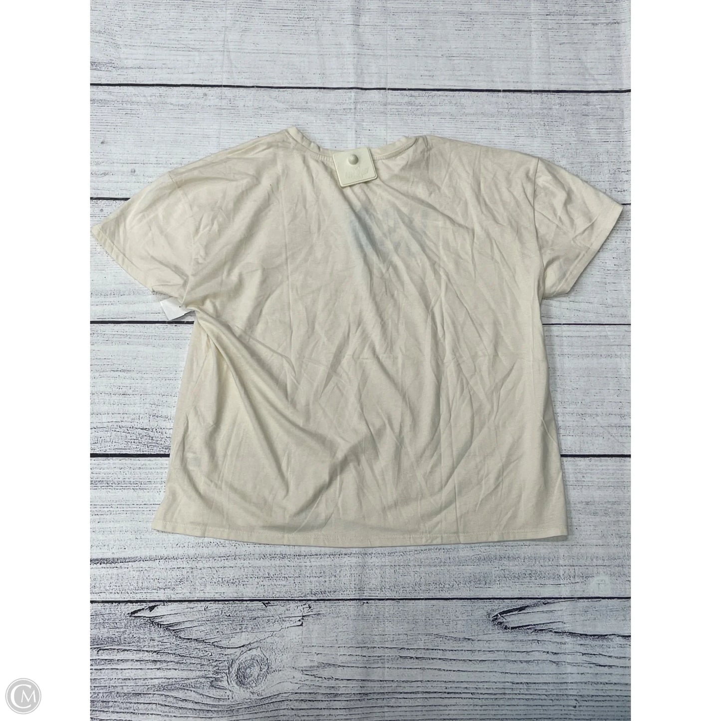 Top Short Sleeve By Maurices In Tan, Size: Xl
