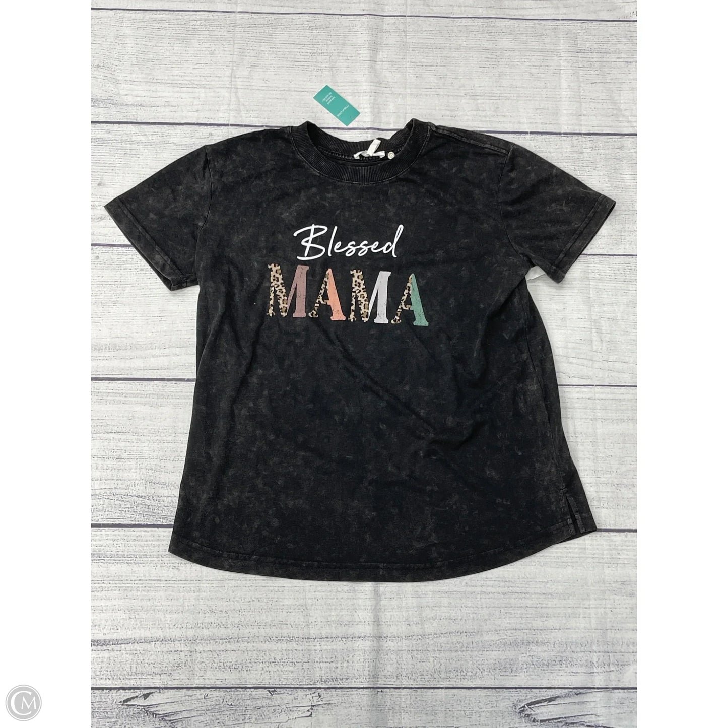 Top Short Sleeve By Maurices In Black, Size: M
