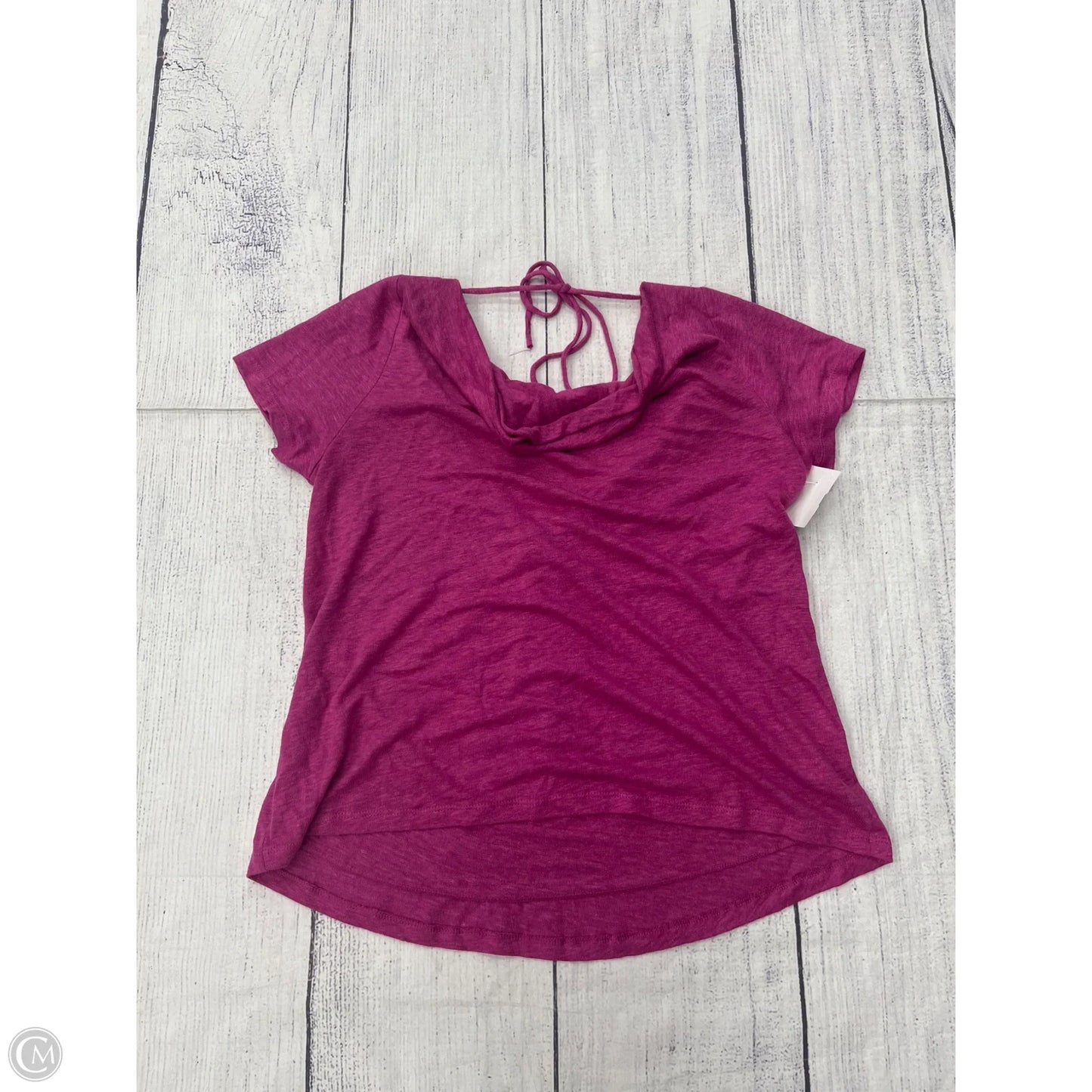 Top Short Sleeve By Maeve In Purple, Size: S