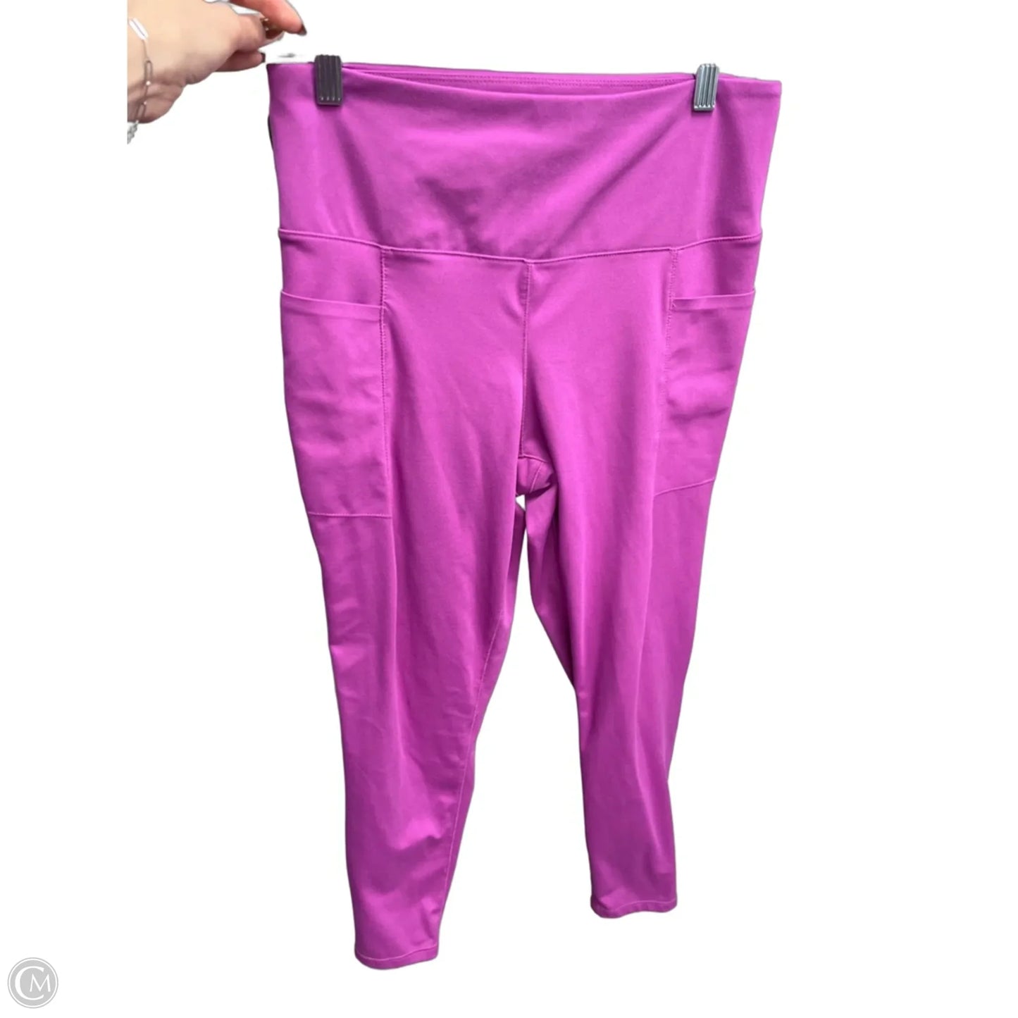 Athletic Leggings By Danskin In Purple, Size: L