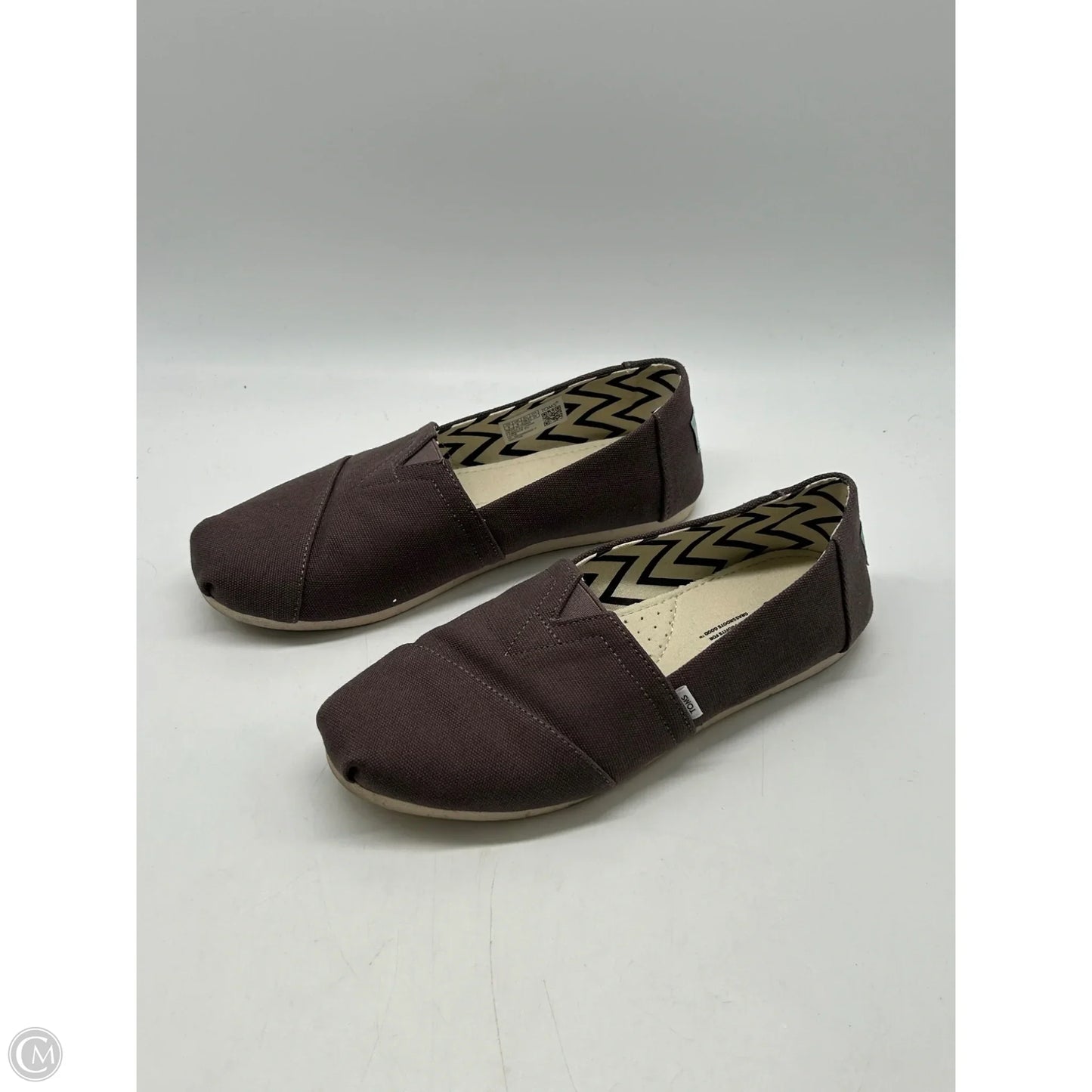 Shoes Flats By Toms In Grey, Size: 8