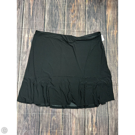 Skirt Midi By Chaps In Black, Size: 3x