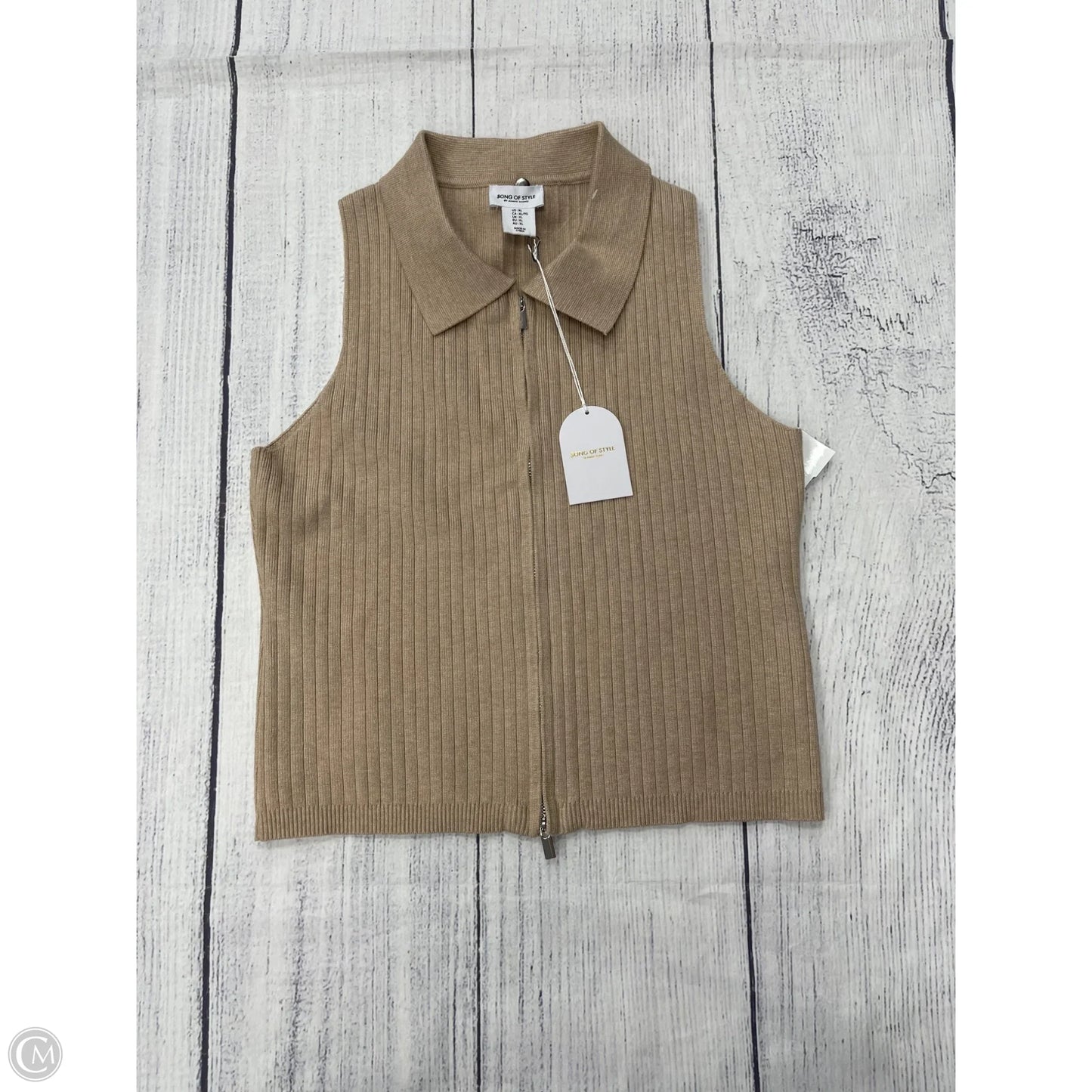 Tank Top By Clothes Mentor In Tan, Size: Xl