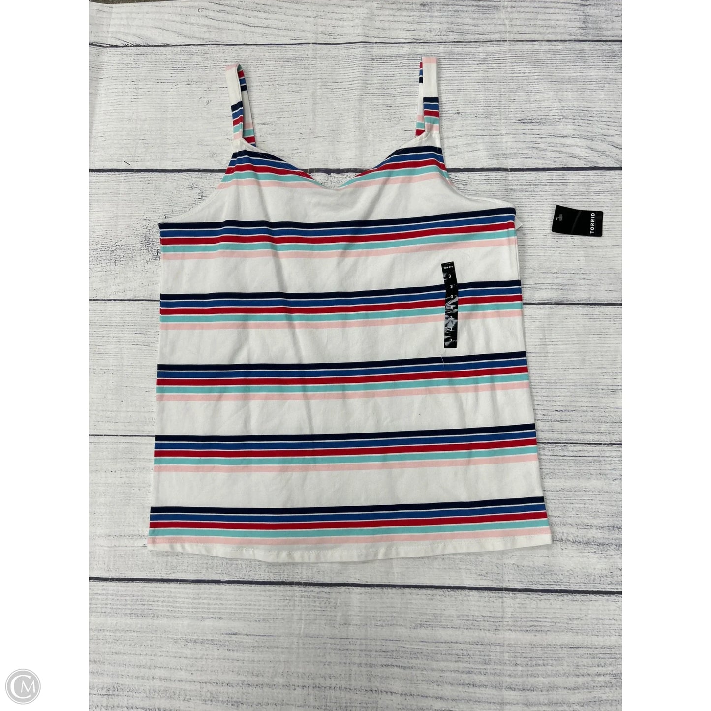 Tank Top By Torrid In Striped Pattern, Size: 3x