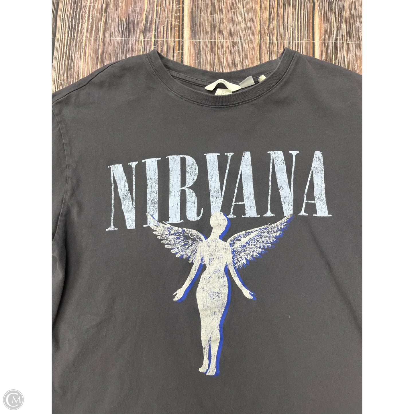 Top Short Sleeve Basic By H&m In Grey, Size: M