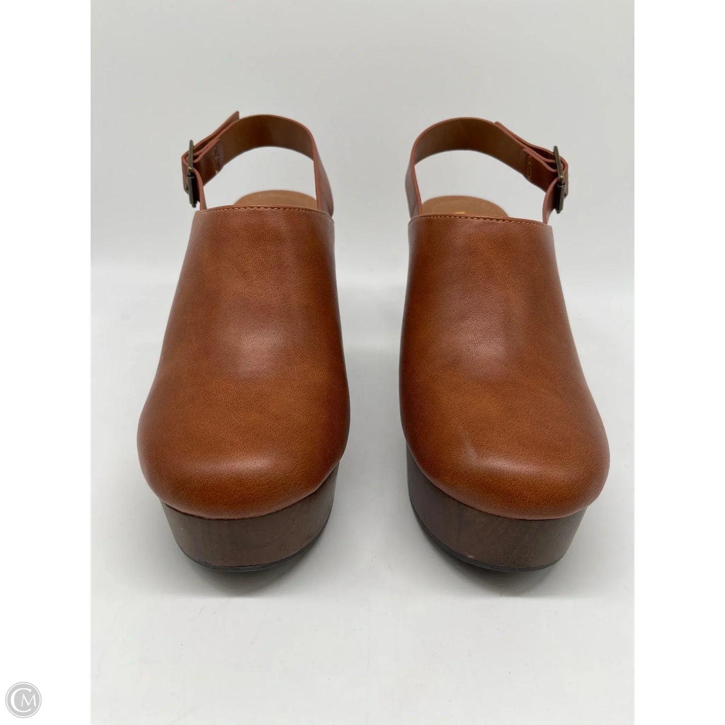 Shoes Heels Block By Clothes Mentor In Brown, Size: 8