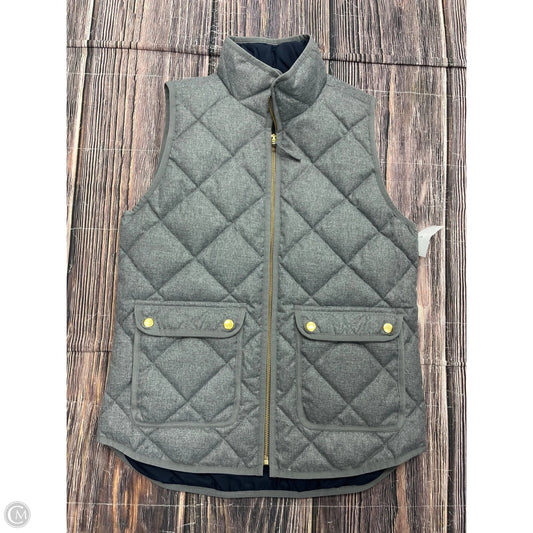 Vest Puffer & Quilted By J. Crew In Grey, Size: Xs