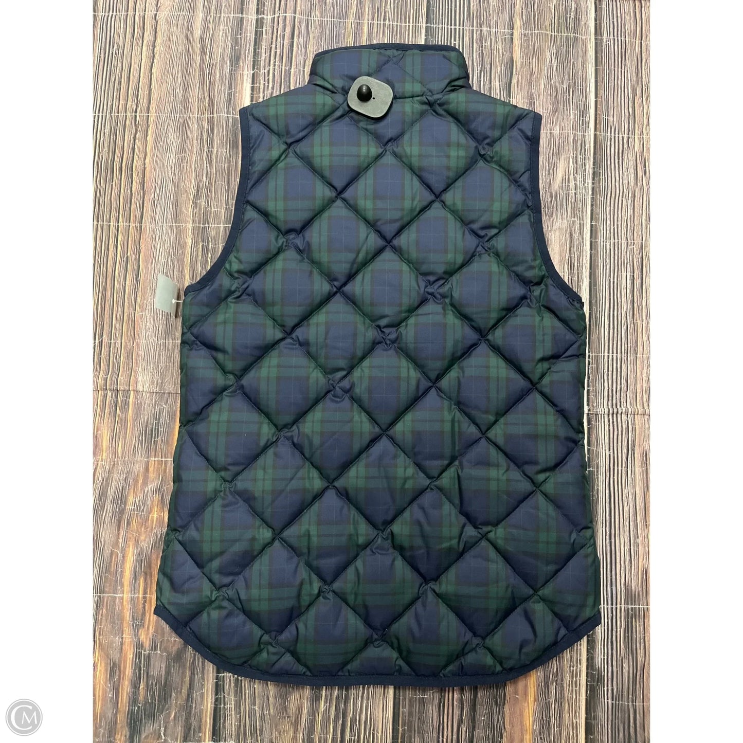 Vest Puffer & Quilted By J. Crew In Plaid Pattern, Size: Xxs