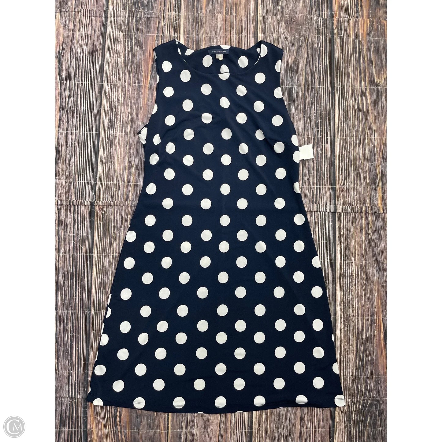 Dress Work By Tommy Hilfiger In Polkadot Pattern, Size: 10