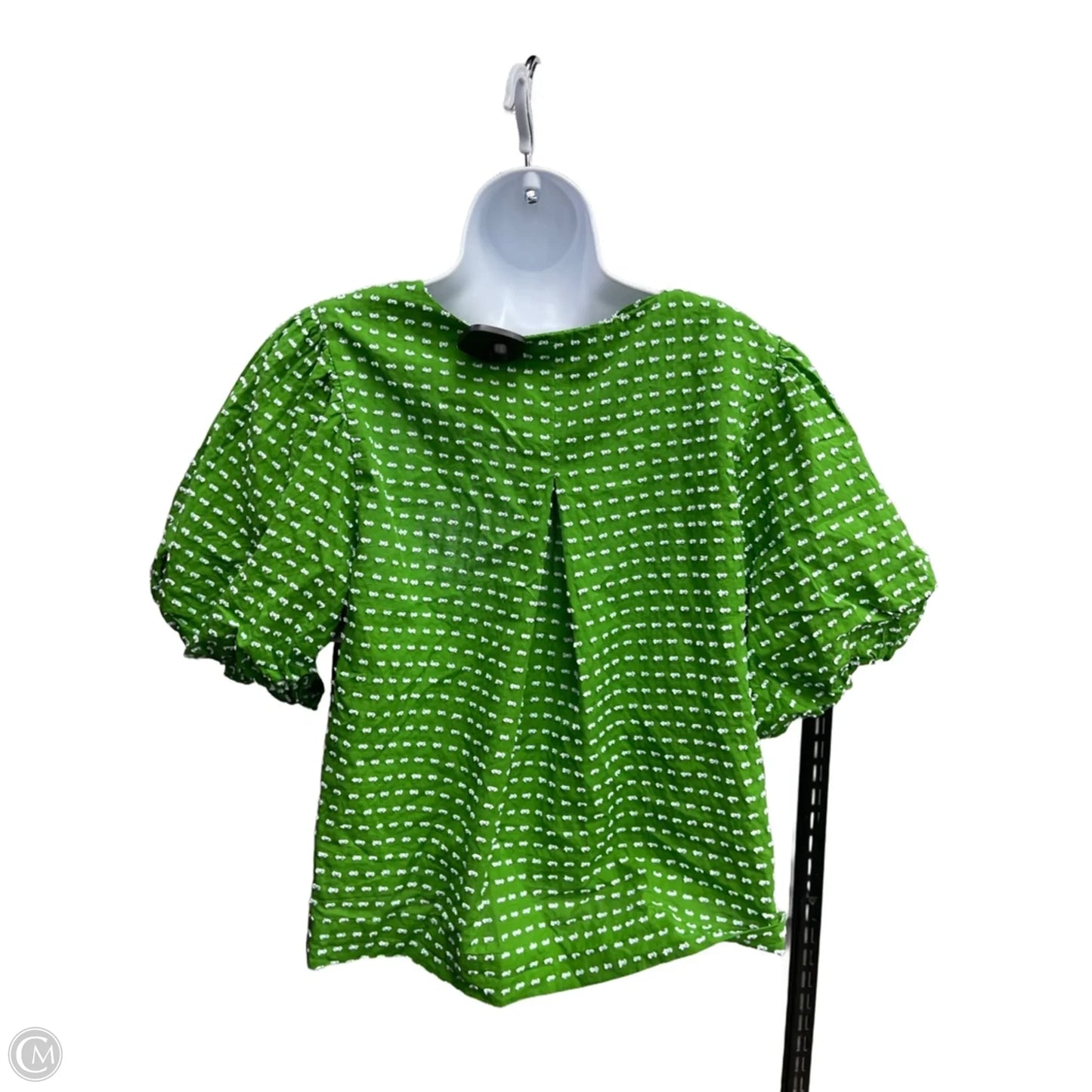Top Short Sleeve Designer By Kate Spade In Green, Size: L