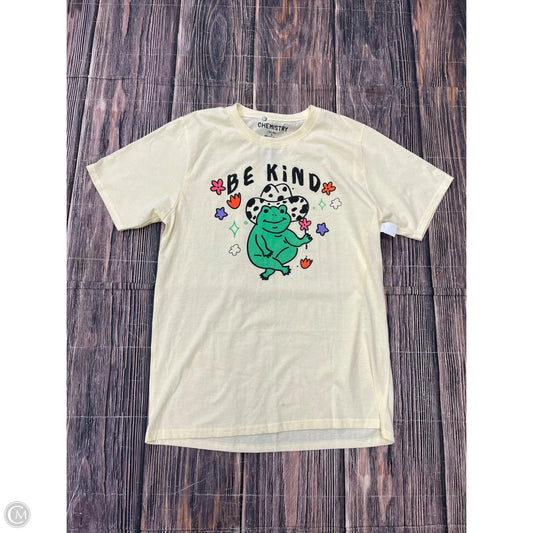 Top Short Sleeve By Clothes Mentor In Yellow, Size: L