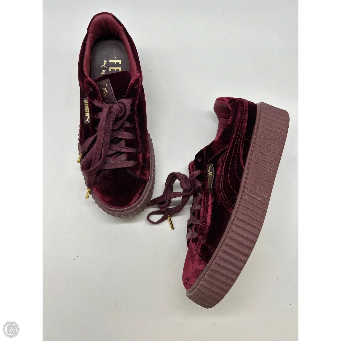 Shoes Sneakers By Puma In Maroon, Size: 8