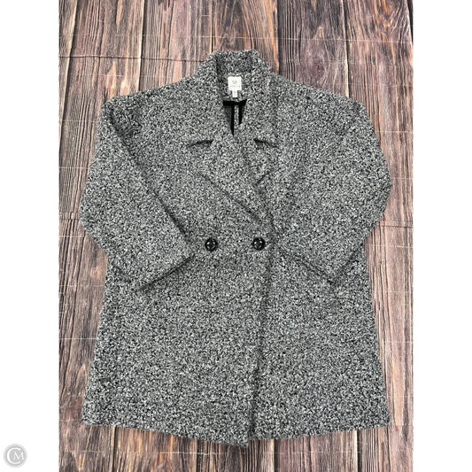 Jacket Faux Fur & Sherpa By Rafaella In Grey, Size: Xl