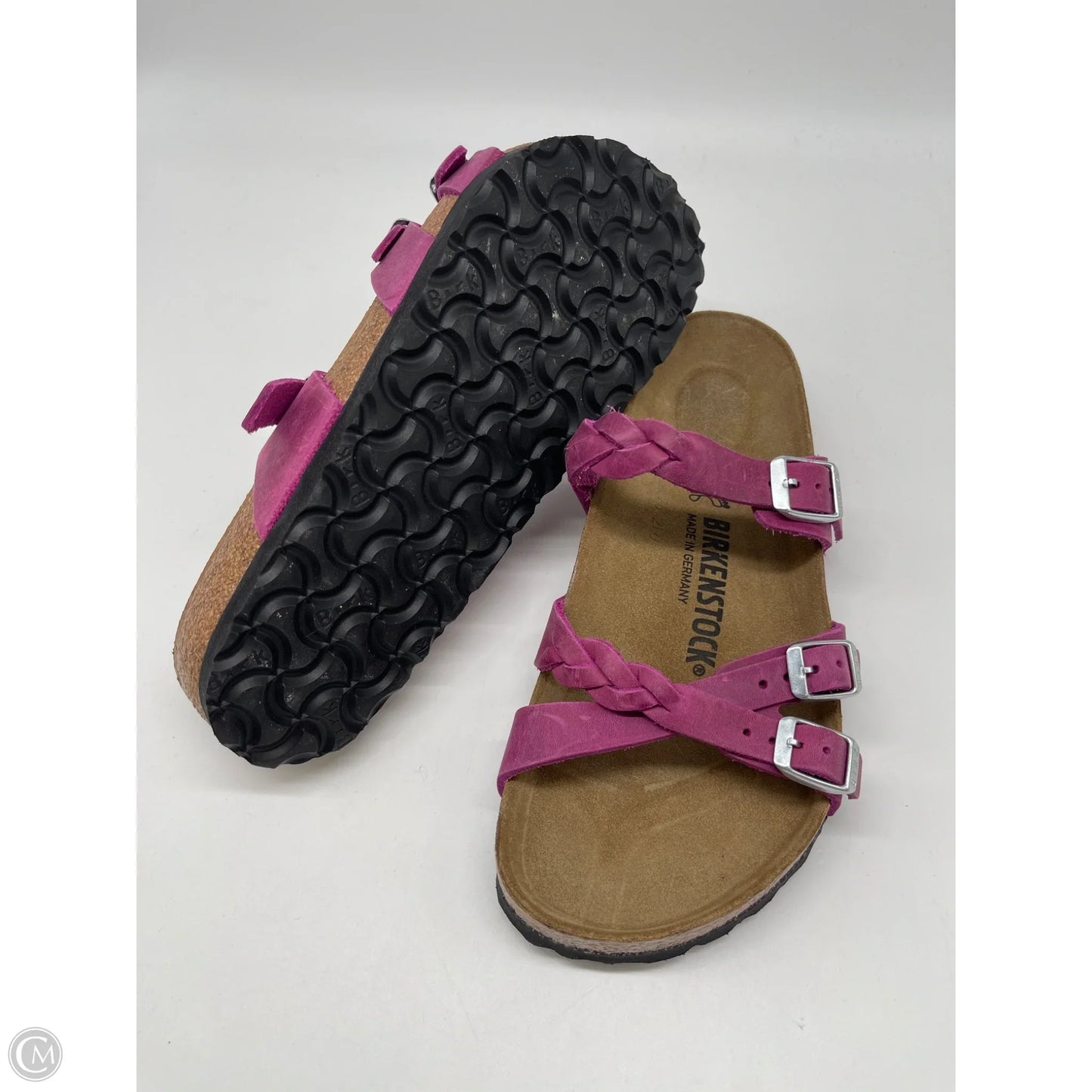 Sandals Flats By Birkenstock In Purple, Size: 6