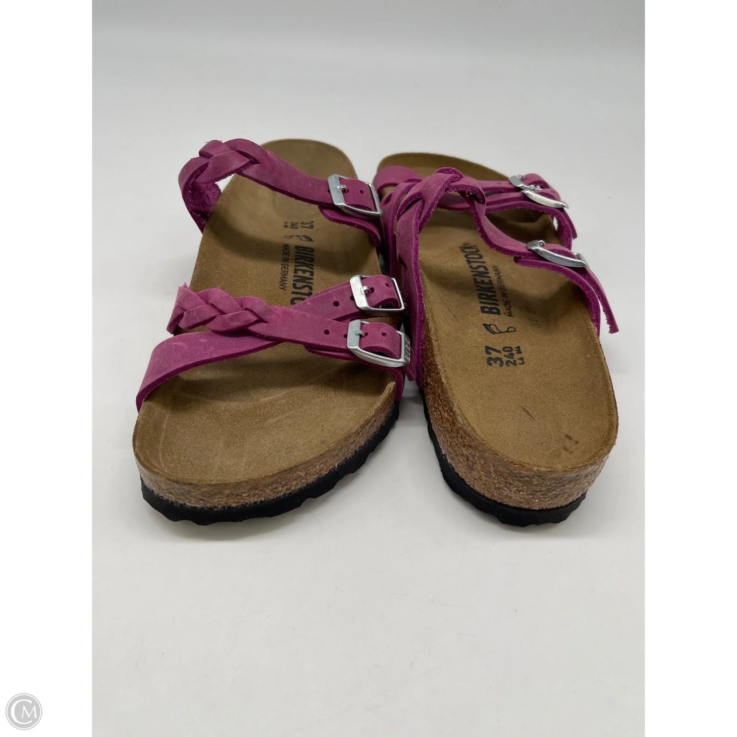 Sandals Flats By Birkenstock In Purple, Size: 6