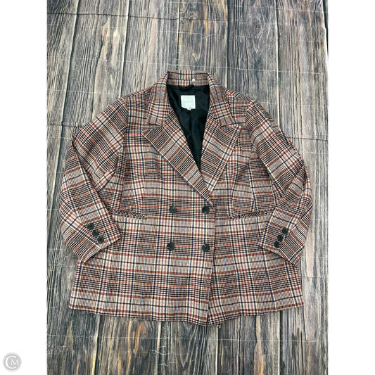 Coat Peacoat By Avec Les Filles In Plaid Pattern, Size: 3x