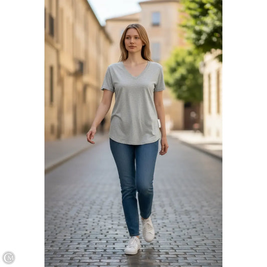 Top Short Sleeve Basic By Lululemon In Grey, Size: 8