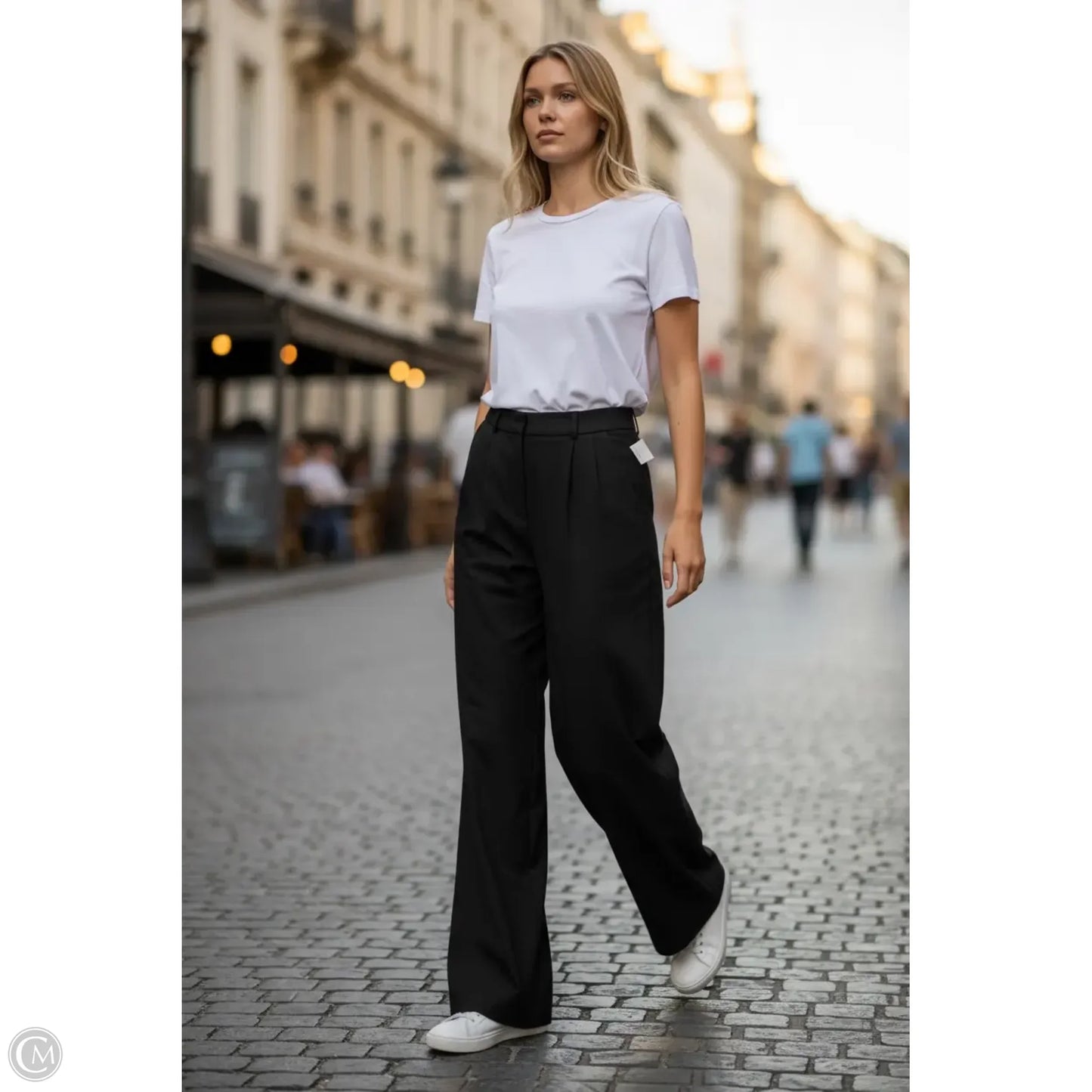 Pants Dress By Commense In Black, Size: S