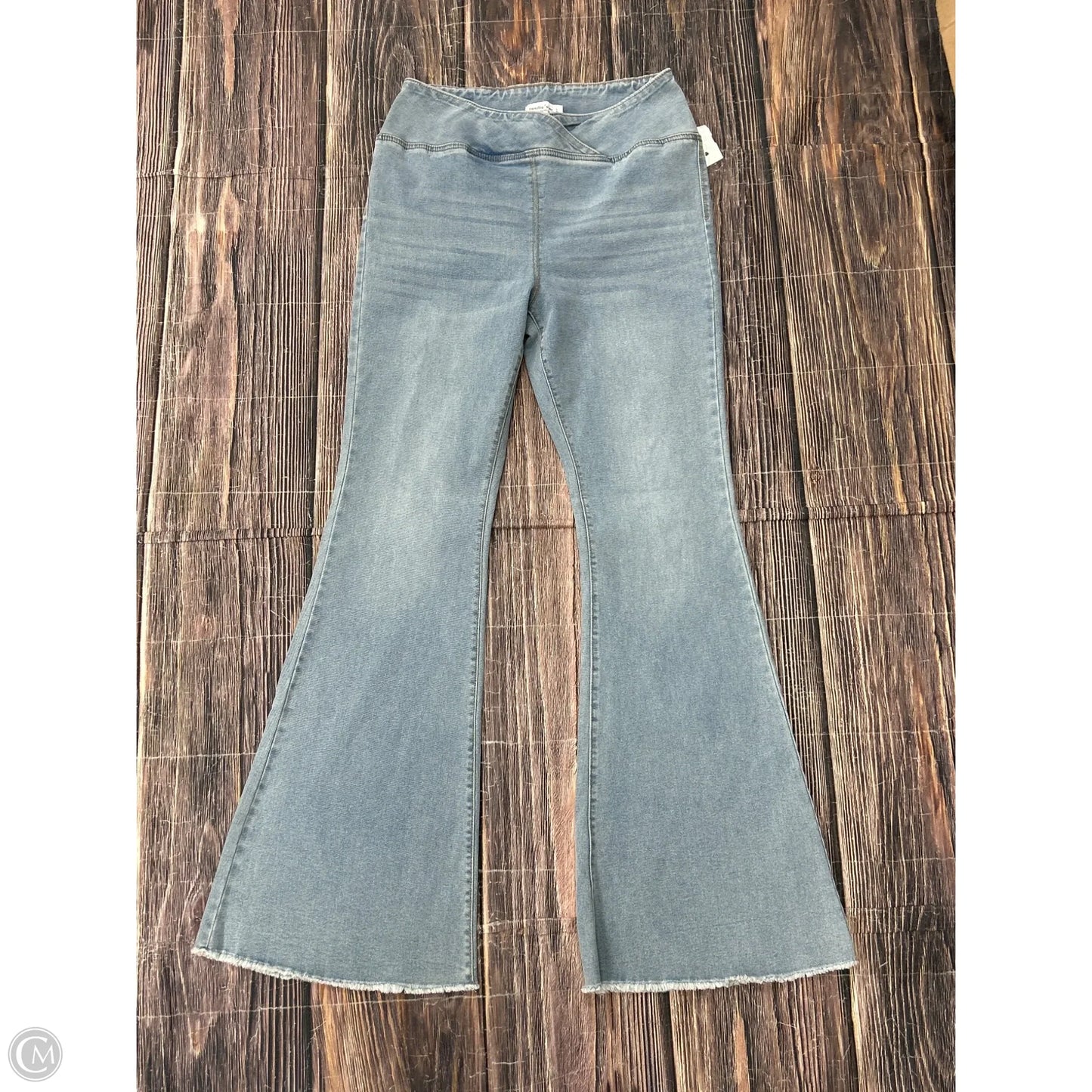 Jeans Flared By Vanilla Star In Blue Denim, Size: L