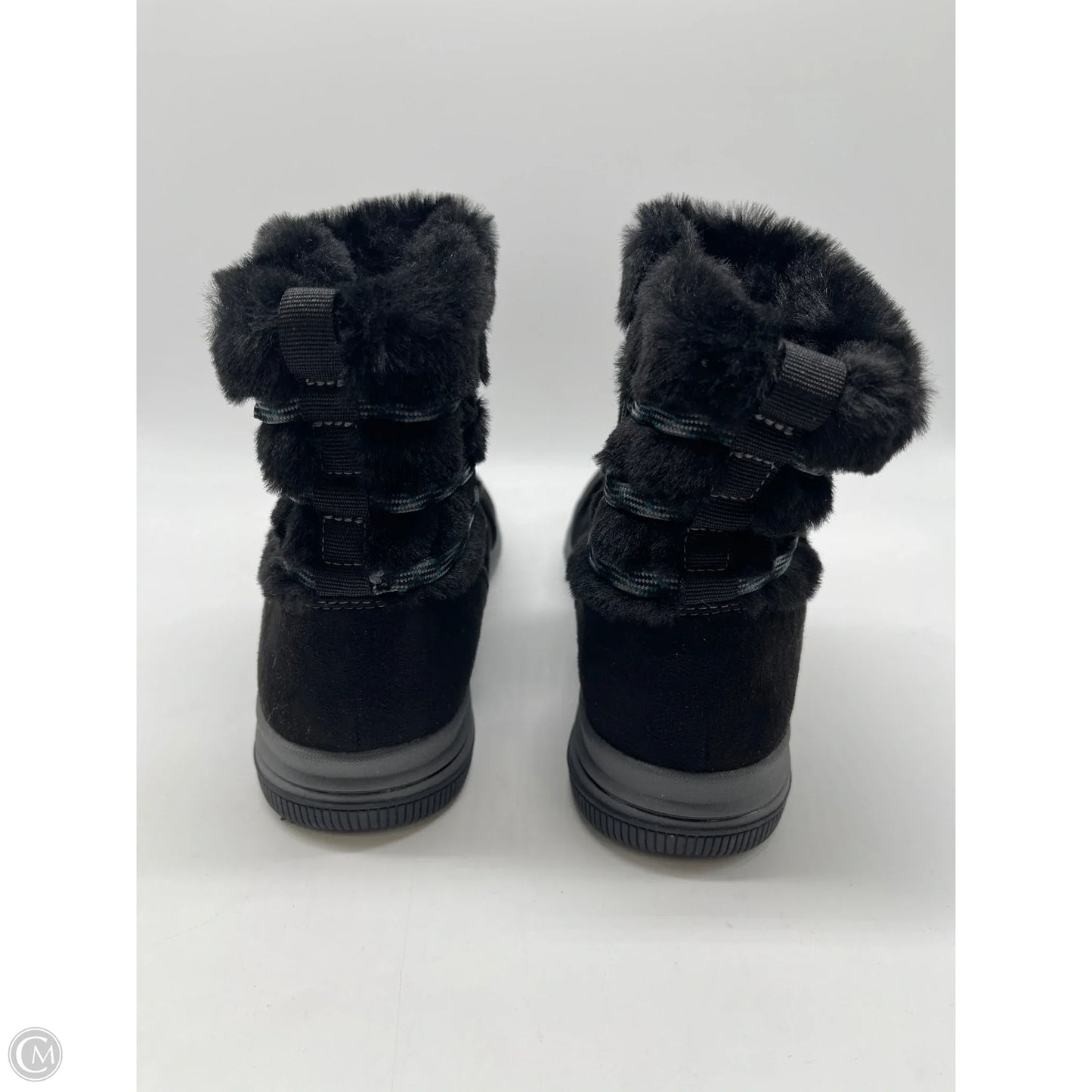 Boots Ankle Flats By Clarks In Black, Size: 9