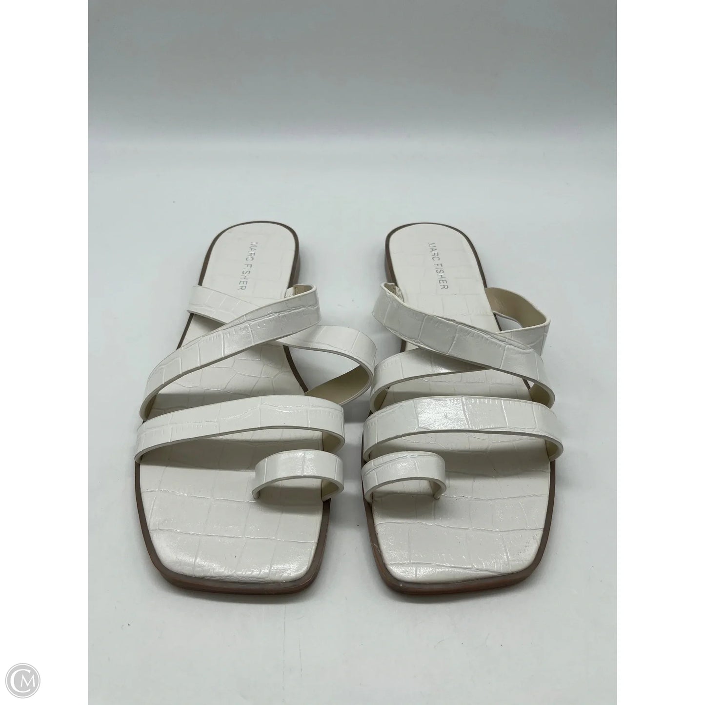 Sandals Flats By Marc Fisher In White, Size: 8.5