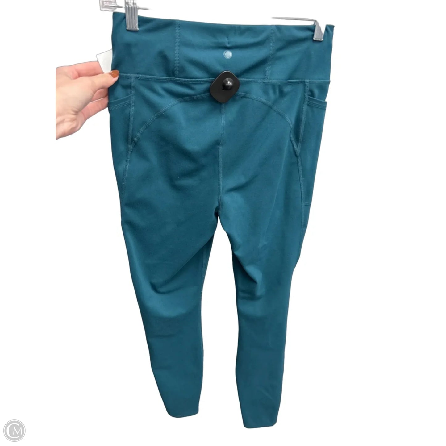 Athletic Leggings By Yogalicious In Green, Size: M