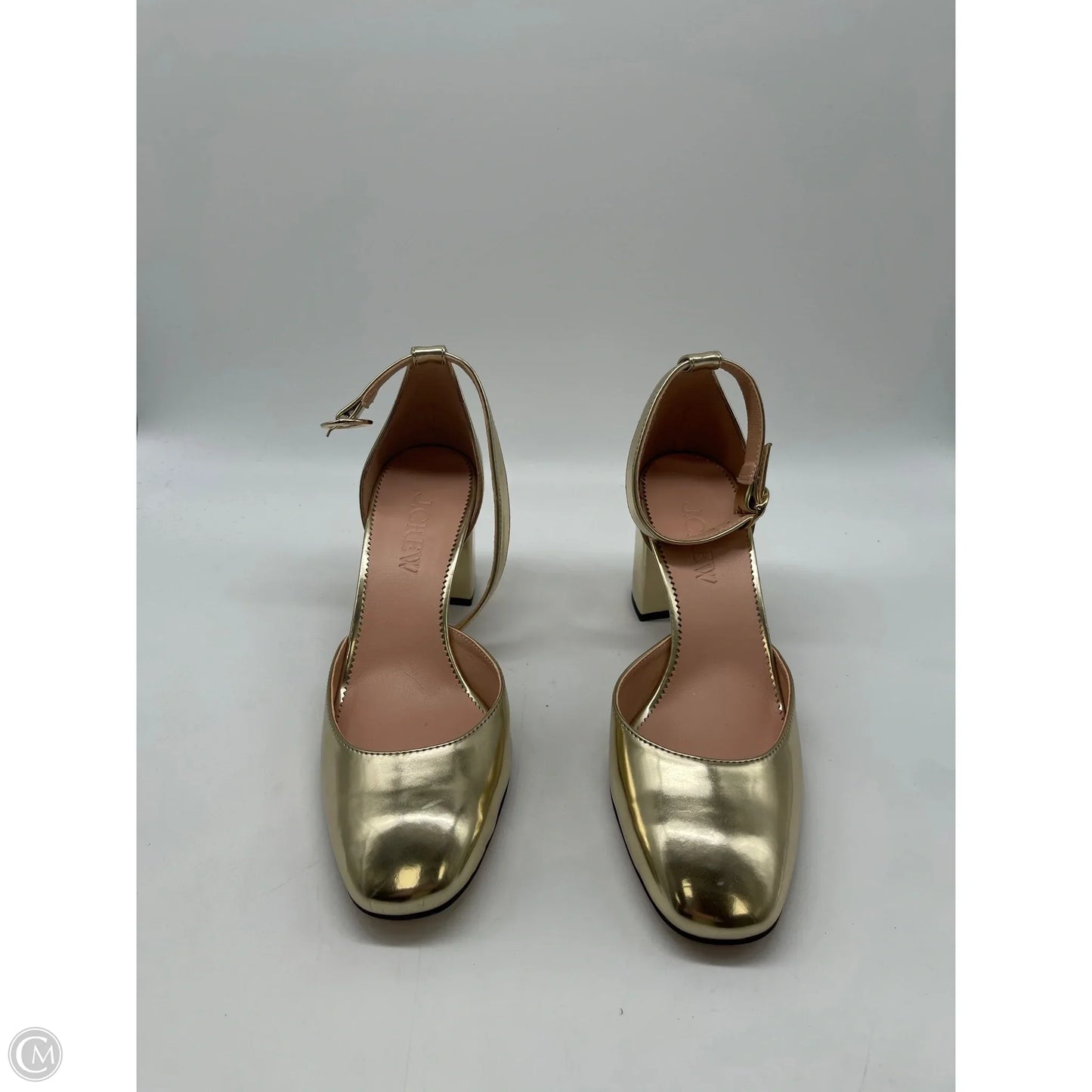 Shoes Heels Block By J. Crew In Gold, Size: 7.5