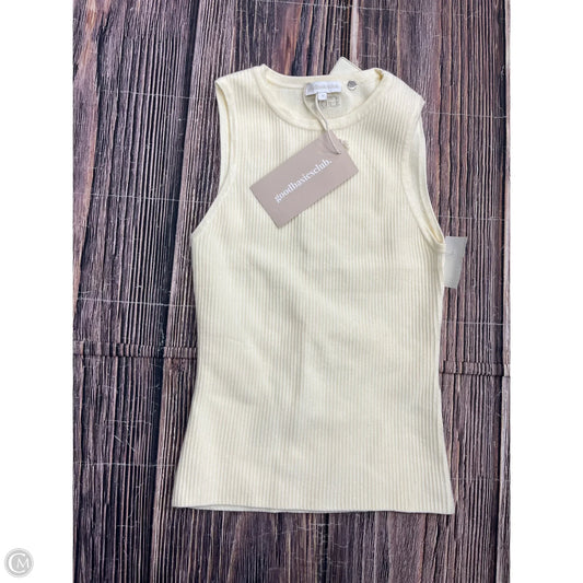 Tank Top By Clothes Mentor In Cream, Size: S